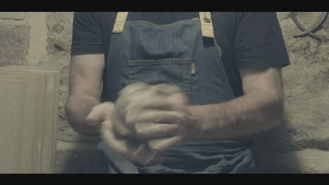 Video showing the expert potters process when creating ceramic pieces for Rioja Holistic Home.